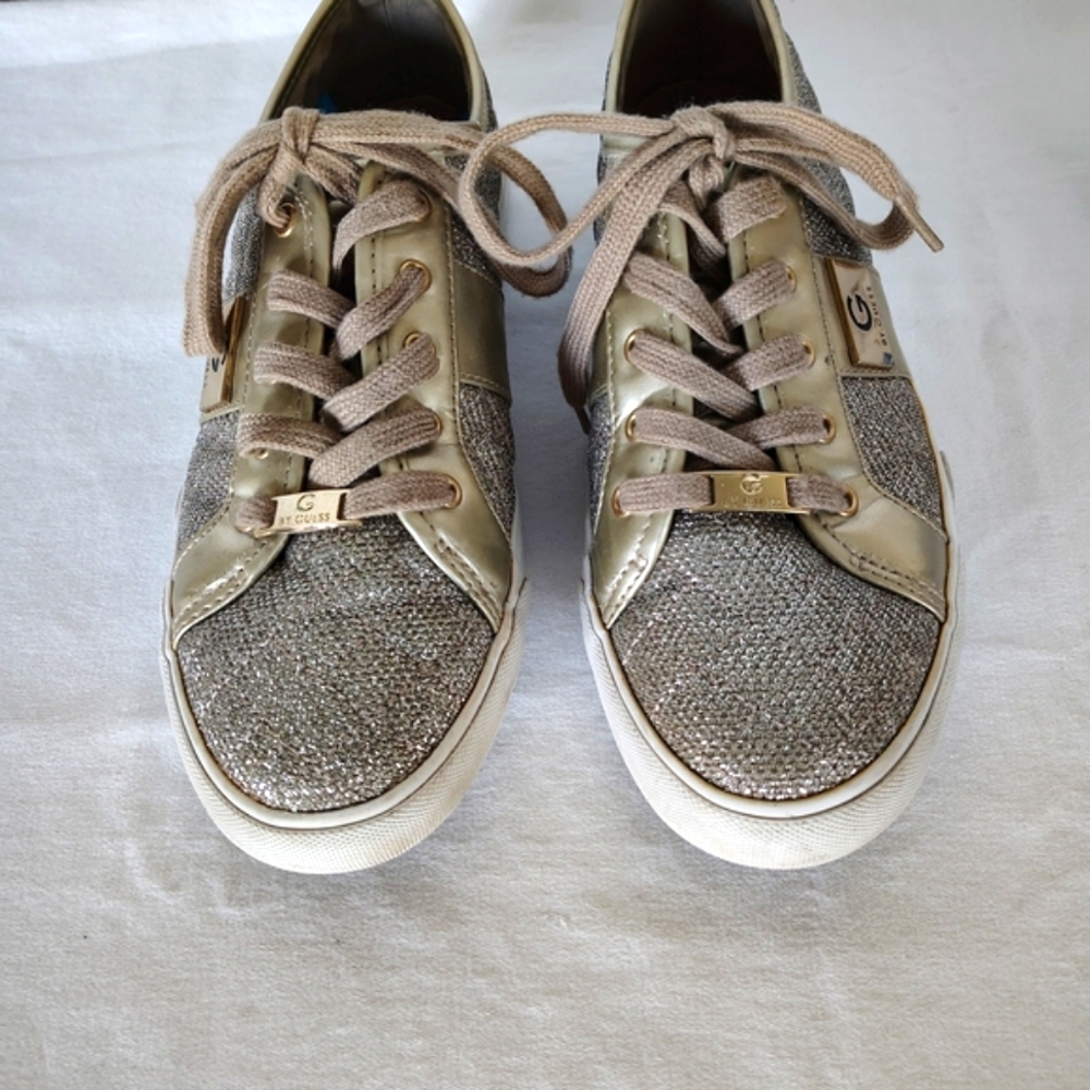 Guess Women's Gold and Silver Sneakers